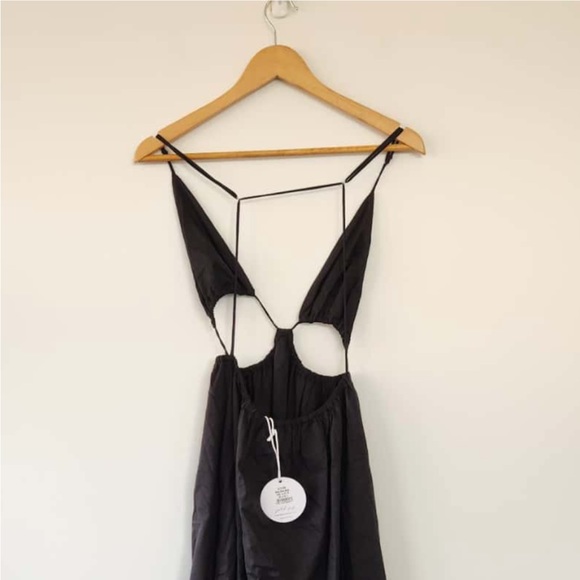 New Petal + Pup USA Black Piero Dress | size 8 small - Picture 3 of 10